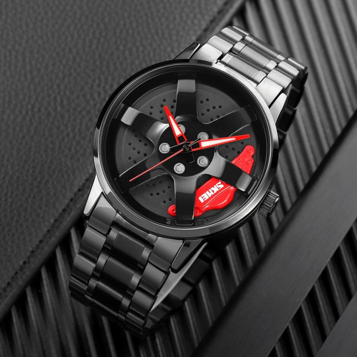 Wheel Hub Dial Design Fashion Quartz Watch New Casual