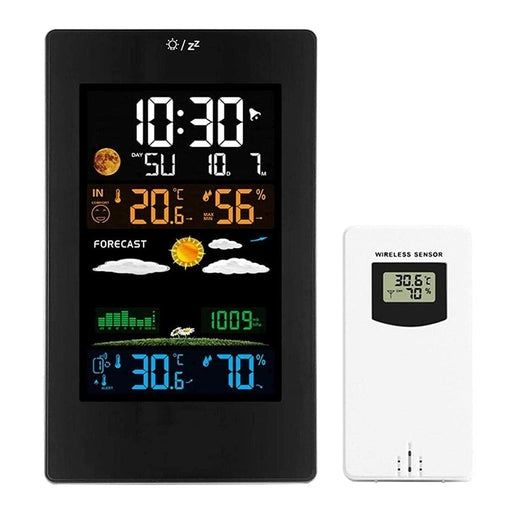 Wireless Indoor And Outdoor Weather Station Color Screen-