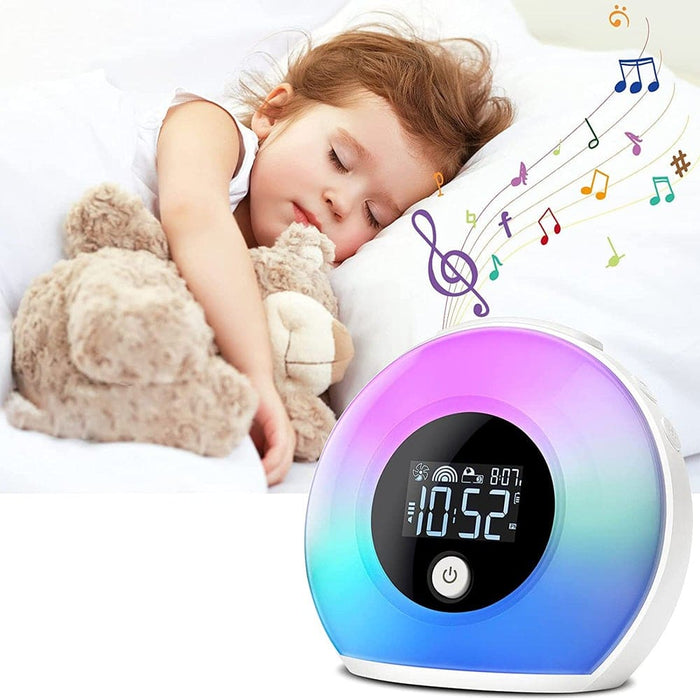 Vibe Geeks Wireless Led Night Lamp Alarm Clock