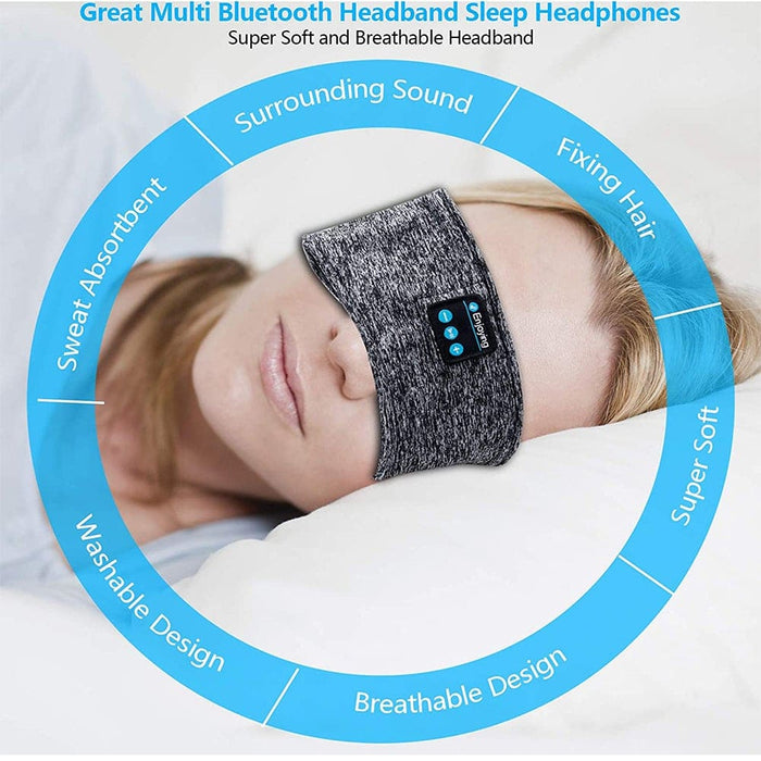 Vibe Geeks Wireless Musical Sleeping Exercising Headband-