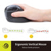 Wireless Vertical Mouse 6 Button 2400 Dpi Ergonomic 2.4ghz