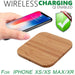 Vibe Geeks Wireless Wooden Charging Pad For Qi Enabled