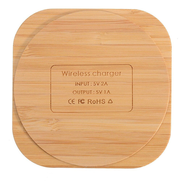 Vibe Geeks Wireless Wooden Charging Pad For Qi Enabled