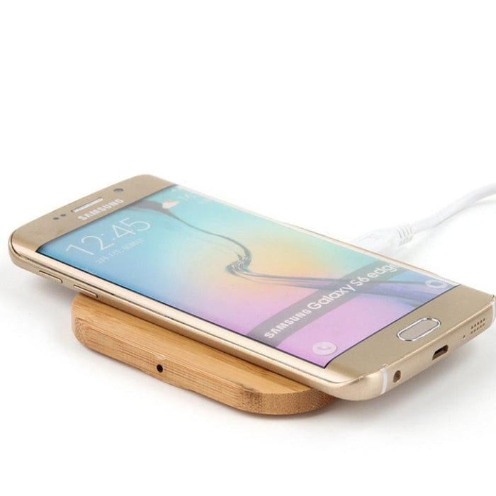 Vibe Geeks Wireless Wooden Charging Pad For Qi Enabled