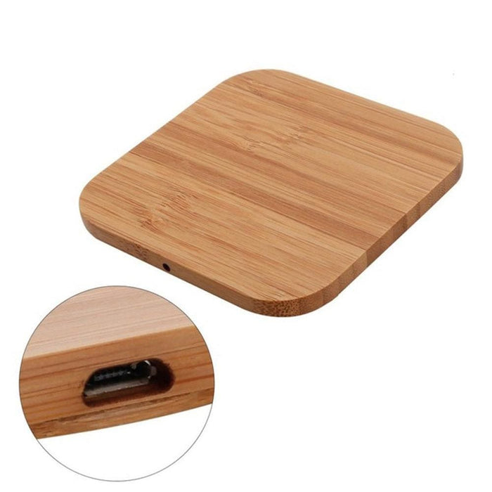 Vibe Geeks Wireless Wooden Charging Pad For Qi Enabled