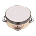 Wooden Hand Tambourine With Metal Single Row Jingles