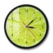 Yellow Lemon Fruit Wall Clock Lime Modern Kitchen Watch Home
