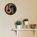 Yin Yang Guitar Bass Printed Wall Clock Acoustic Silent