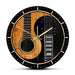 Yin Yang Guitar Bass Printed Wall Clock Acoustic Silent