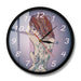 Young Beautiful Woman With Tattoo Wall Clock Sexy Perfect